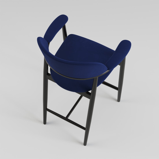 Стул полубарный Terra черный / Node 16 6