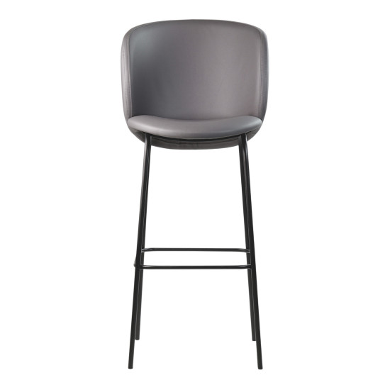 Стул барный Lilo серая экокожа 5