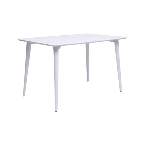 Стіл Dan 120 х 80 HPL Arpa 3346 Ker / білий 2