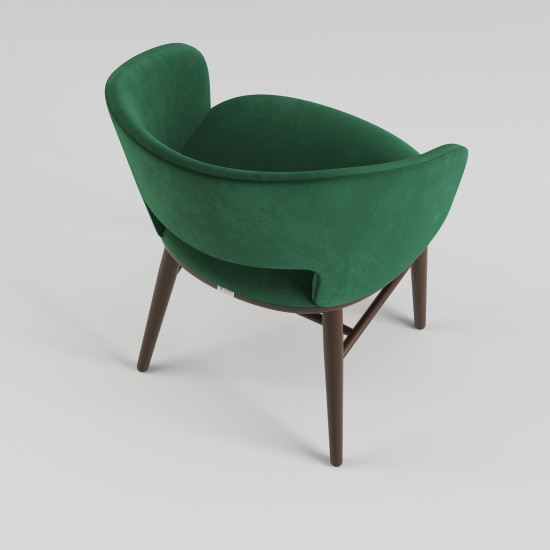 Стілець Dolphin темний горіх / Venus velvet 2940 6