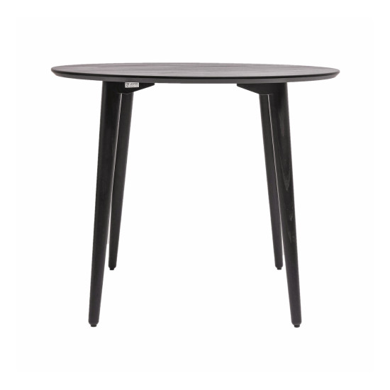 Стіл Dan d-90 HPL Arpa 3408 Losa / чорний 2