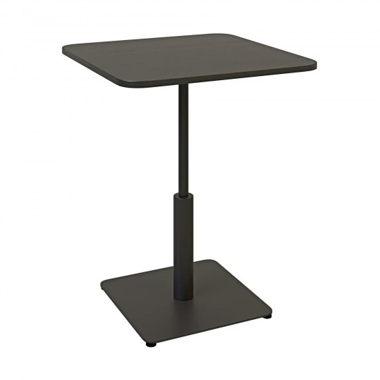 Стіл Ibiza Soft light 60x60 чорний метал / чорний ДСП (текстура) 1