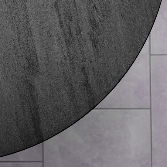 Стіл Dan d-90 HPL Arpa 3408 Losa / чорний 7