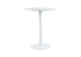 Стол Soul light d-60 белый металл / белый ДСП (текстура)