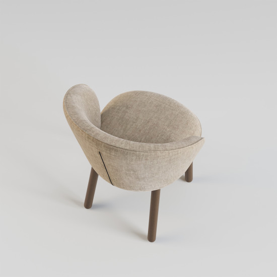 Стілець Stitch темний горіх / Vouge 02 5