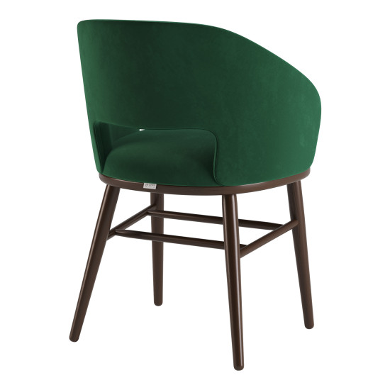 Стілець Dolphin темний горіх / Venus velvet 2940 4