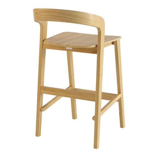 Стілець напівбарний Floki new натуральний дуб / твердий 3