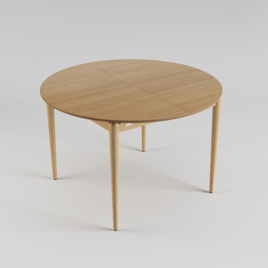 Стол раскладной Eclipse d-120+40 натуральный дуб 6