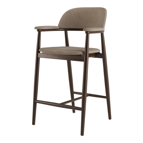 Стул полубарный Terra темный орех / Node 08 5