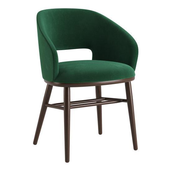 Стілець Dolphin темний горіх / Venus velvet 2940 1