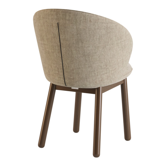 Стілець Stitch темний горіх / Vouge 02 4