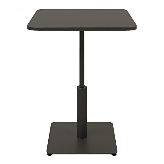 Стіл Ibiza Soft light 60x60 чорний метал / чорний ДСП (текстура) 2