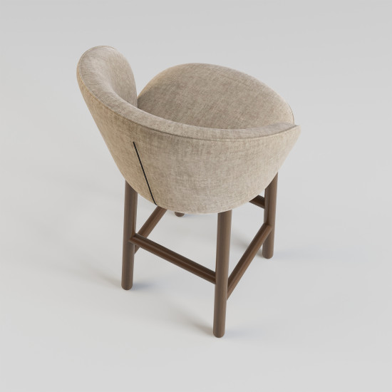 Стул барный Stitch темный орех / Vouge 02 5