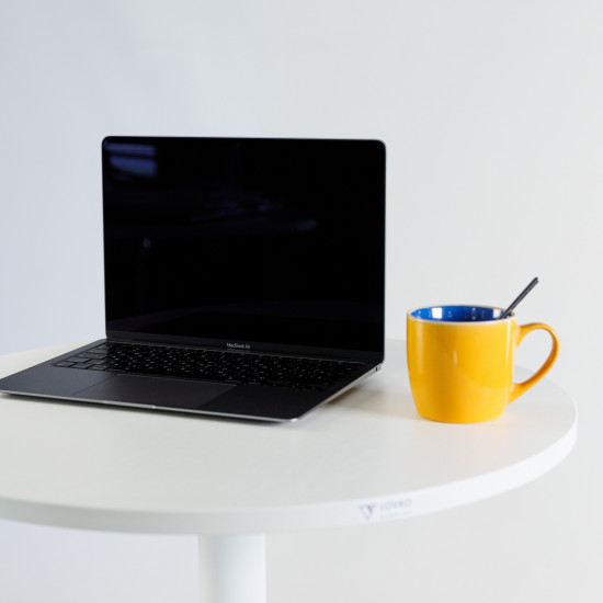 Стол Soul light d-60 белый металл / белый ДСП (текстура) 7