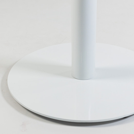 Стол Soul light d-60 белый металл / белый ДСП (текстура) 4