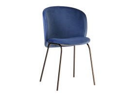 Стілець Lilo синій вельвет