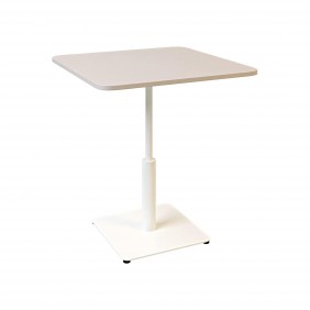 Стол Ibiza Soft light 70x70 белый металл / кашемир ДСП