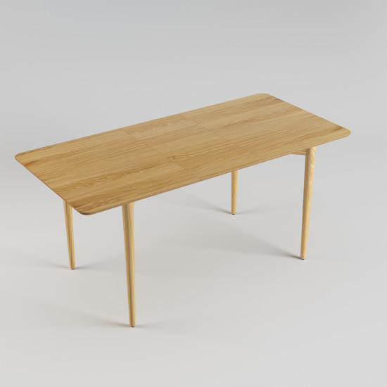 Стіл розкладний Silva 130+40 x 80 натуральний дуб 4