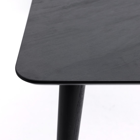 Стол Dan 140 х 80 HPL Arpa 3408 Losa / черный 4