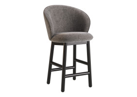 Стілець напівбарний Stitch чорний / Vouge 16