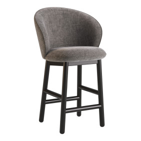 Стілець напівбарний Stitch чорний / Vouge 16