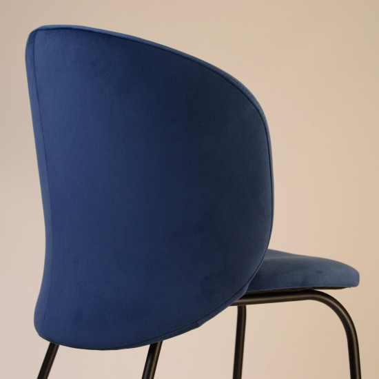 Стілець Lilo синій вельвет 8