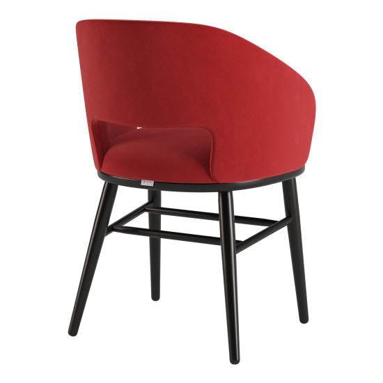 Стул Dolphin черный / Venus velvet 2926 4