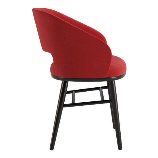 Стул Dolphin черный / Venus velvet 2926 3