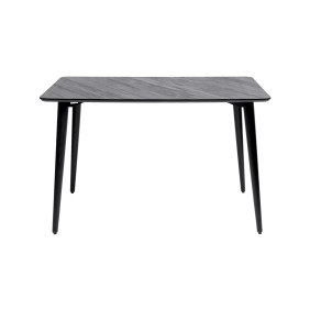Стол Dan 140 х 80 HPL Arpa 3408 Losa / черный