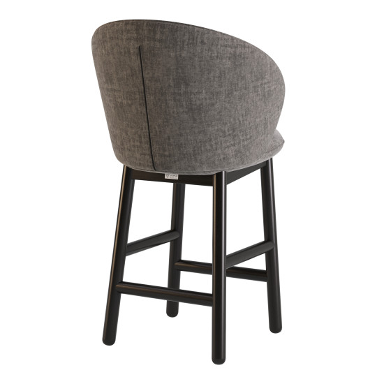 Стілець напівбарний Stitch чорний / Vouge 16 4