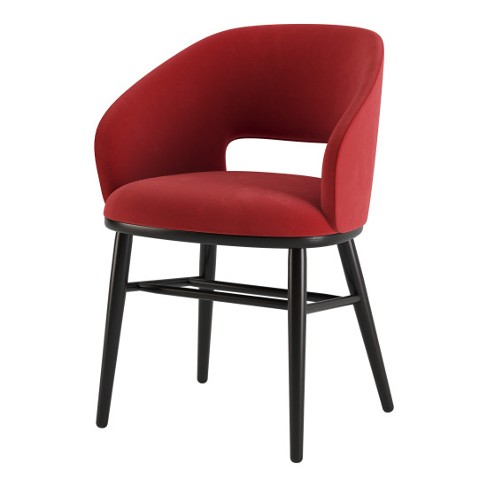 Стул Dolphin черный / Venus velvet 2926 5