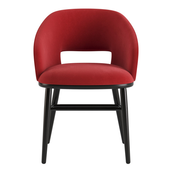 Стул Dolphin черный / Venus velvet 2926 2