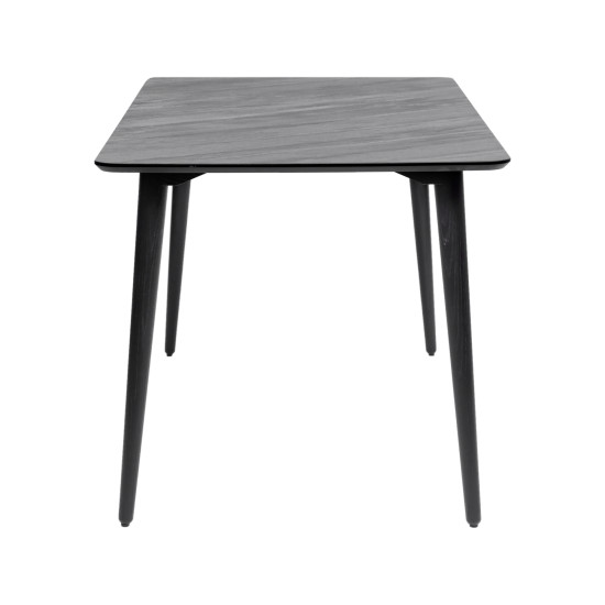 Стол Dan 140 х 80 HPL Arpa 3408 Losa / черный 3