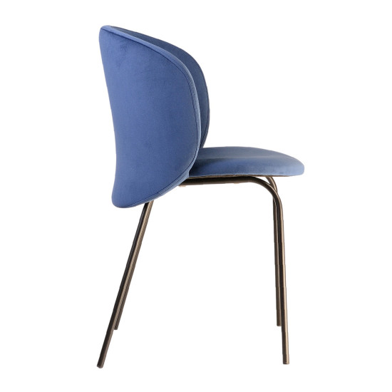Стілець Lilo синій вельвет 4