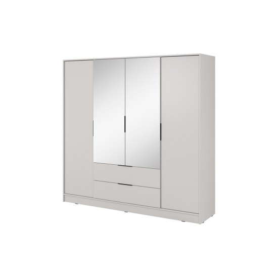 Шкаф для одежды Келли / Kelly 4DL 4-дверный с зеркалом Кашемир 206х51х200 см. 2