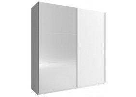 Шафа-купе Міка II / Mika II 200 2-дверна з дзеркалом Білий 200х63х214 см.