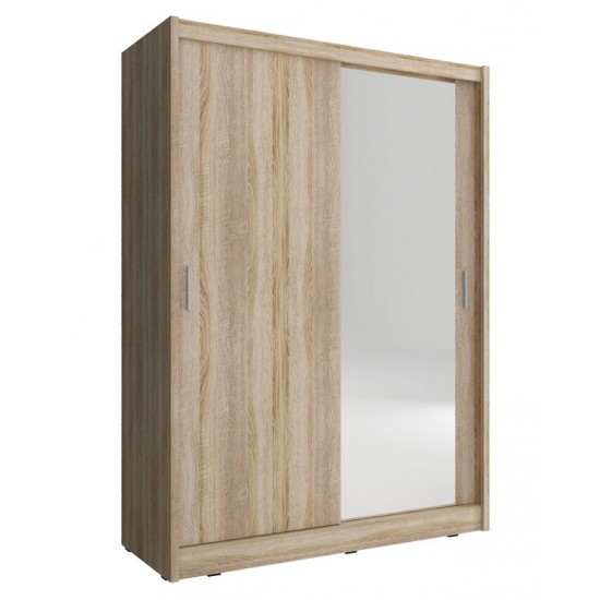 Шафа-купе Мая / Maja 150 2-дверна з дзеркалом Дуб сонома 150х62х200 см. 4