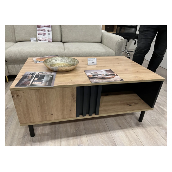Стіл журнальний Мадіс / Madis 100 Дуб артизан/антрацит 100x60x43 см. 9