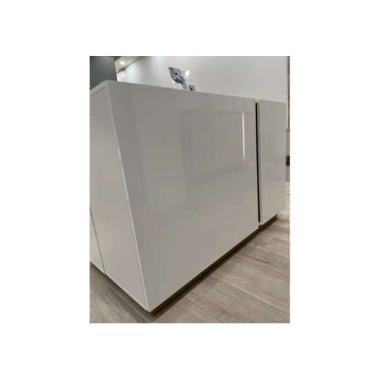 Комод Арко/Arco 3-дверный 3D/138 Белый глянец/дуб грандсон Ш138xВ91 см. 7