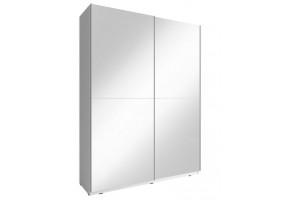 Шафа-купе Міка III / Mika III 150 2-дверна з дзеркалом Білий 150х63х214 см.