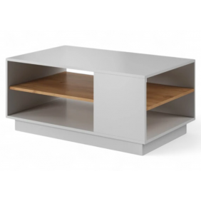 Стол журнальный 3Д/3D 100 Белый/дуб золотой крафт 100x60x46 см.