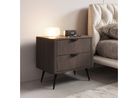 Тумба приліжкова Веріс / Veris 2S/63 з 2 шухлядами Дуб дунін/чорний