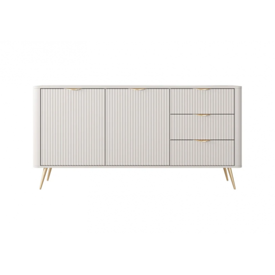 Комод Ланте/Lante 2-дверный с 3 ящиками 2D3S/163 Бежевый Ш163xВ81 см. 9