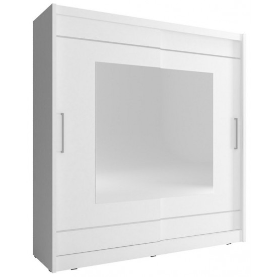 Шафа-купе Мая IX / Maja IX 180 2-дверна з дзеркалом Білий 180х62х200 см. 1