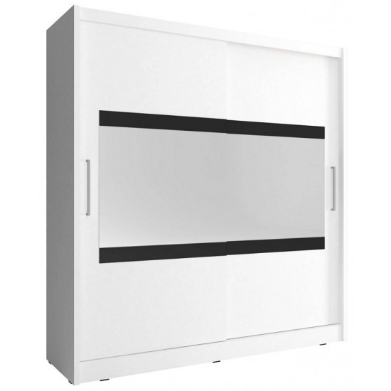 Шафа-купе Мая IV / Maja IV 180 2-дверна з дзеркалом Білий 180х62х200 см. 1