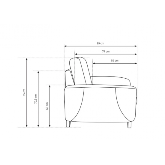 Крісло м&#039;яке AVESTA Ш100xВ85 см. 5
