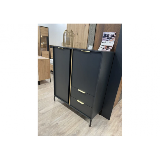 Стенка Ларс/Lars A Антрацит Ш256xВ123 см. 6