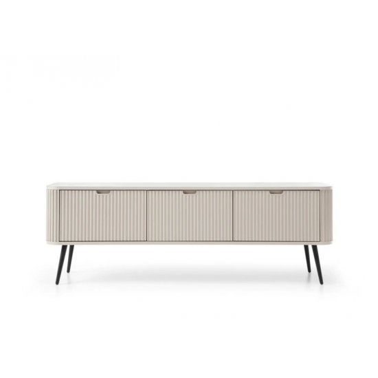 Тумба под телевизор Зова/Zova 3-дверная с черными ножками RTV168 Кашемир Ш168xВ56 см. 5