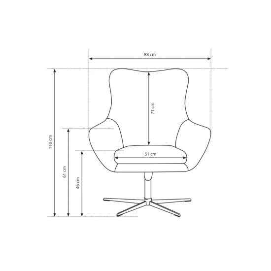 Крісло м&#039;яке ELIS Ш88xВ110 см. 7