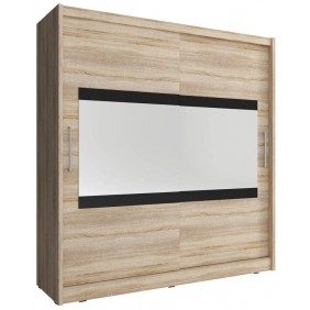 Шкаф-купе Мая IV / Maja IV 180 2-дверный с зеркалом Дуб сонома 180х62х200 см.